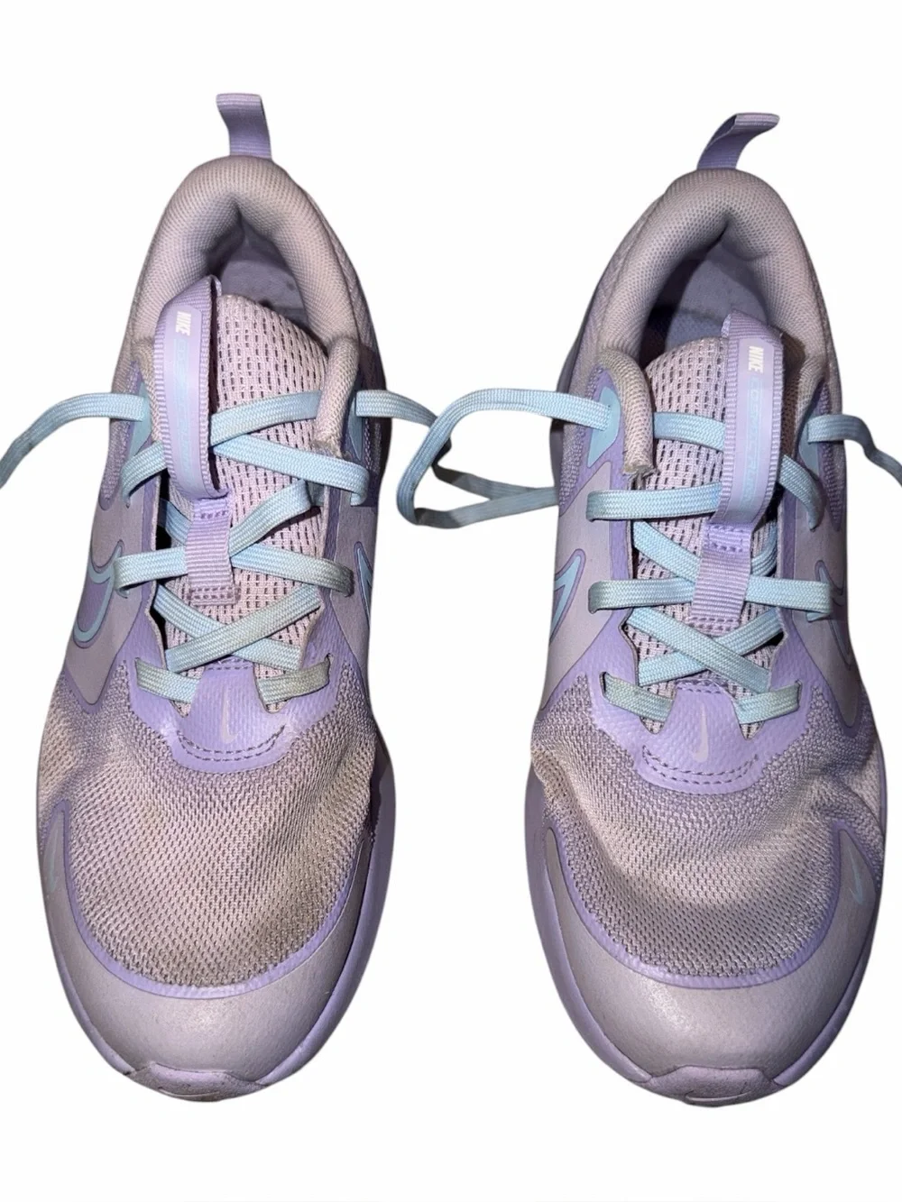 Nike Cosmic Runner Kids Running Shoe Youth 4.5 Pastel Purple Light Blue